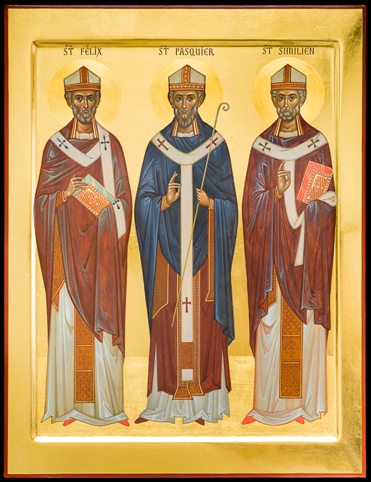 Tre hellige biskoper av Nantes, Felix, Pascharius og Similian